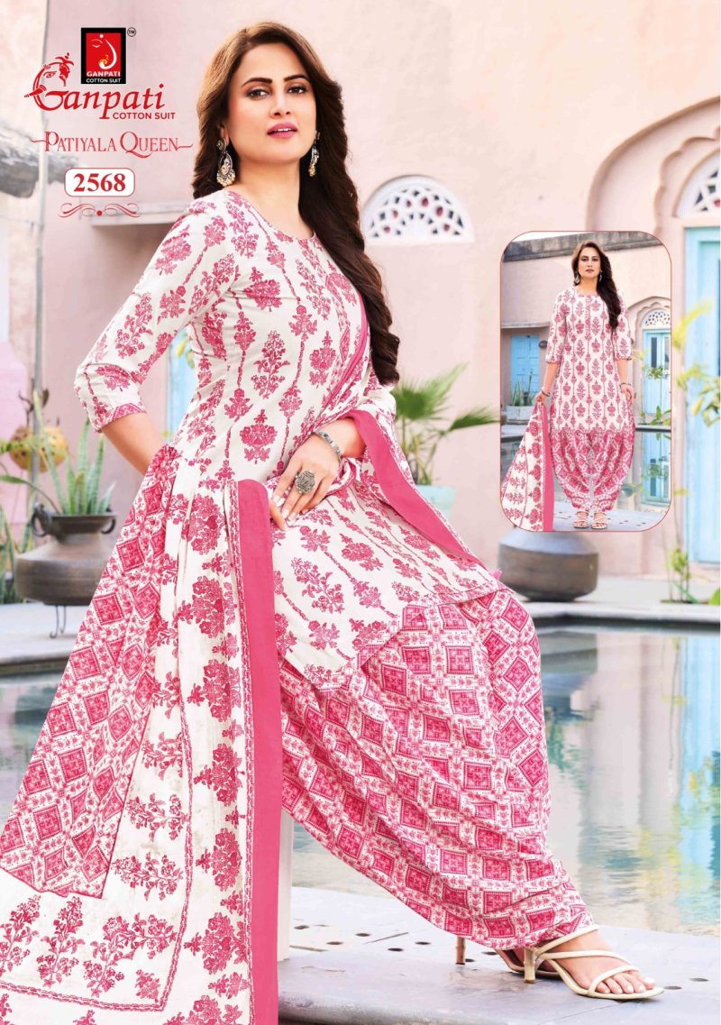 Patiyala Queen Vol 14 By Ganpati Cotton Printed Dress Material